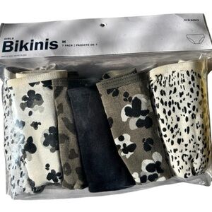 Old Navy Girls' Bikini Underwear Pack - Black, Gray, White